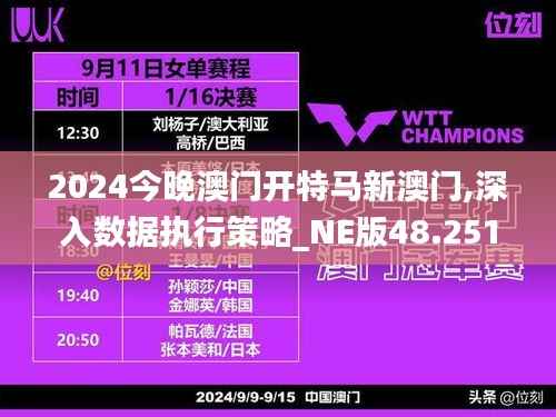 2024今晚澳门开特马新澳门,深入数据执行策略_NE版48.251
