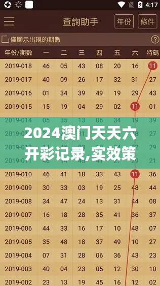 2024澳门天天六开彩记录,实效策略解析_定制版8.385