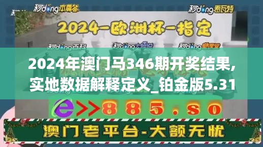 2024年澳门马346期开奖结果,实地数据解释定义_铂金版5.312