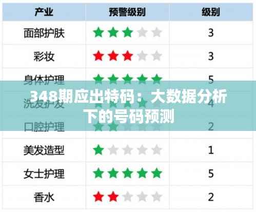 348期应出特码:大数据分析下的号码预测