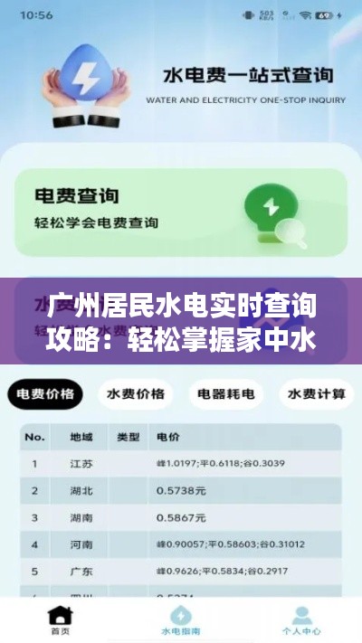 广州居民水电实时查询攻略:轻松掌握家中水电使用情况