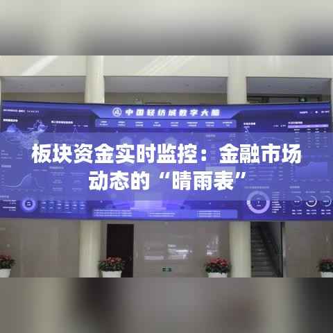 板块资金实时监控:金融市场动态的“晴雨表”