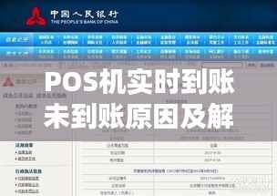 POS机实时到账未到账原因及解决方案探析