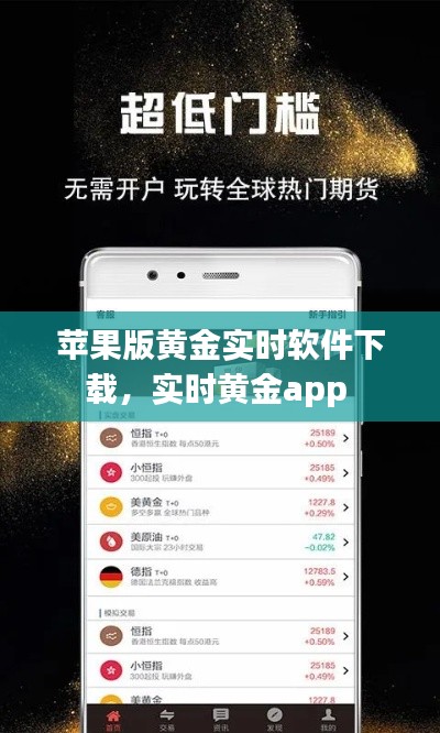 苹果版黄金实时软件下载,实时黄金app