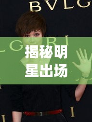 揭秘明星出场费真相,10万背后的故事全解析