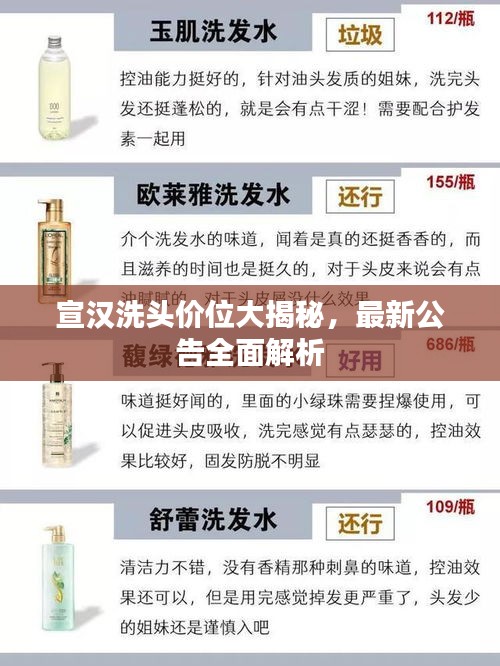 宣汉洗头价位大揭秘,最新公告全面解析