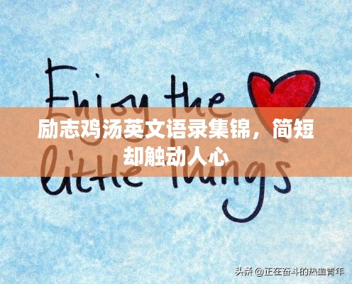 励志鸡汤英文语录集锦,简短却触动人心