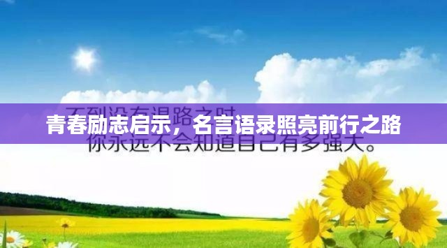 青春励志启示,名言语录照亮前行之路